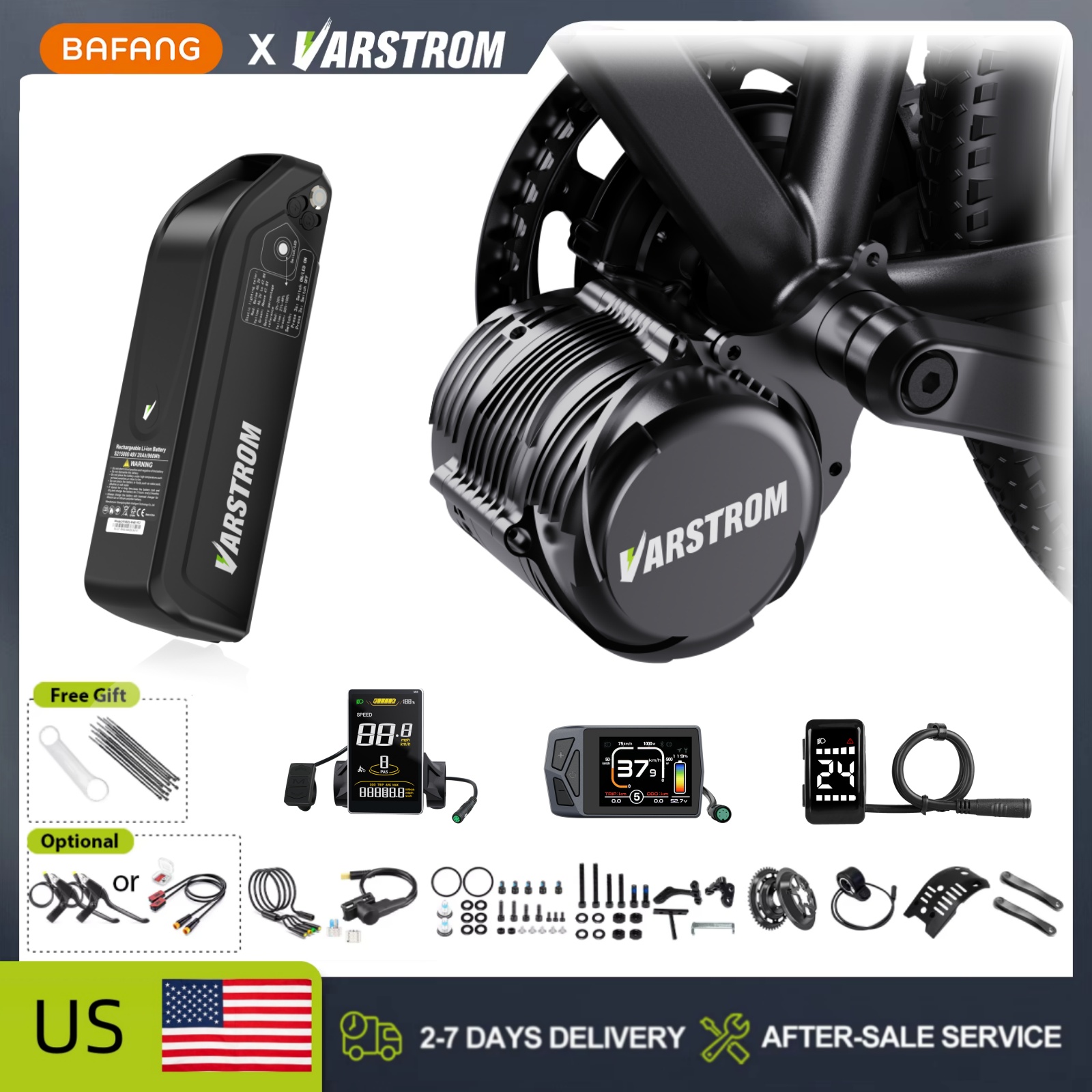 محرك تونغشنغ TSDZ2B بقوة 500 و - مراجعة Side Hung Mid Drive Motor Kit وسعره
