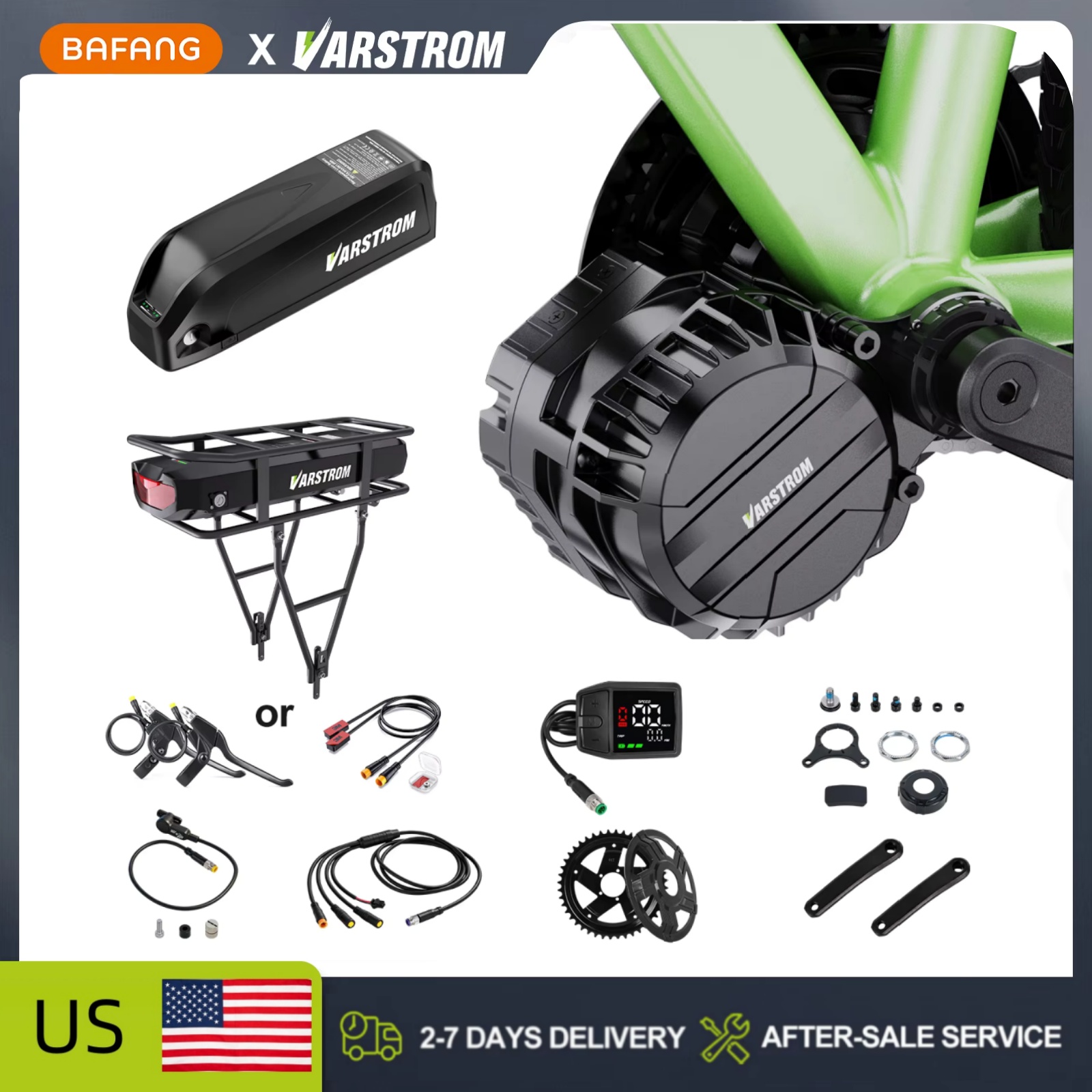 مجموعة محرك Varstrom 750 واط،  - مراجعة Side Hung Mid Drive Motor Kit وسعره